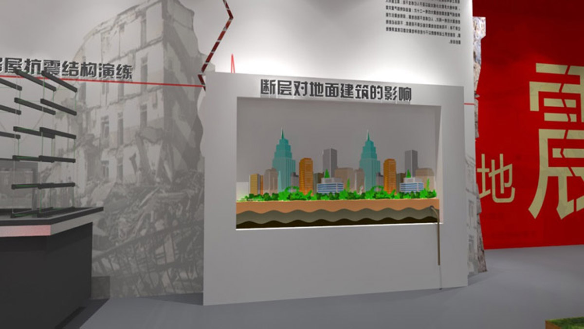 天津球幕影院断层对地面建筑物的影响