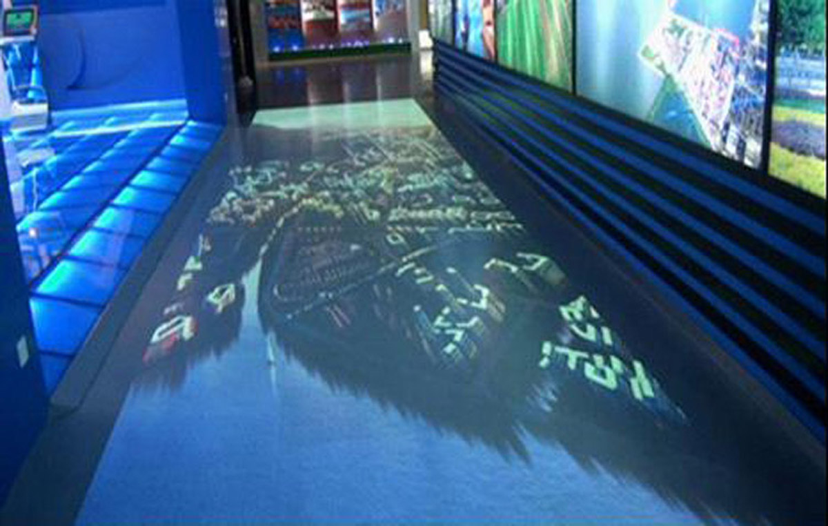 莫力达瓦达斡尔球幕影院地面互动感应投影系统