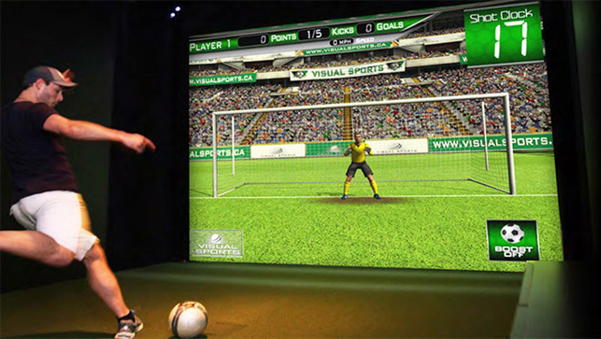 宜宾球幕影院虚拟足球体验