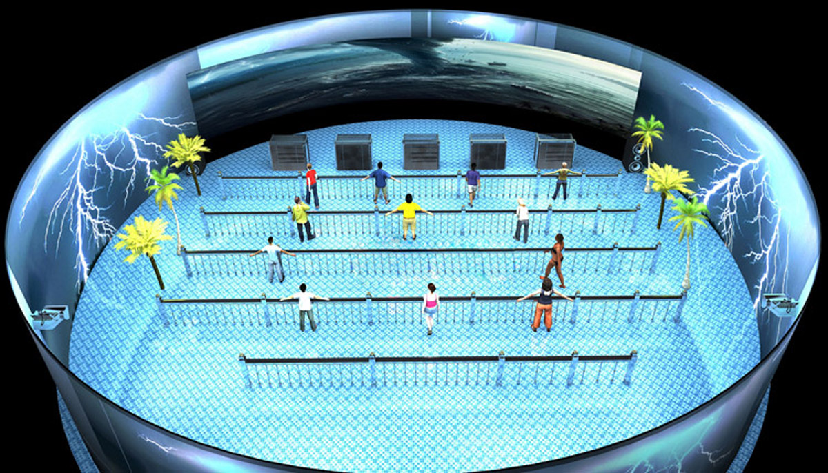 鹤山球幕影院120~360度环幕3D立体展示系统